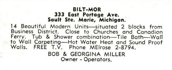 Bilt-Mor Motel - Old Post Card (newer photo)